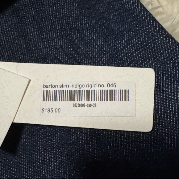 NWT Imogene + Willie Barton Slim Indigo Rigid Jeans - Size 27 - Picture 6 of 6